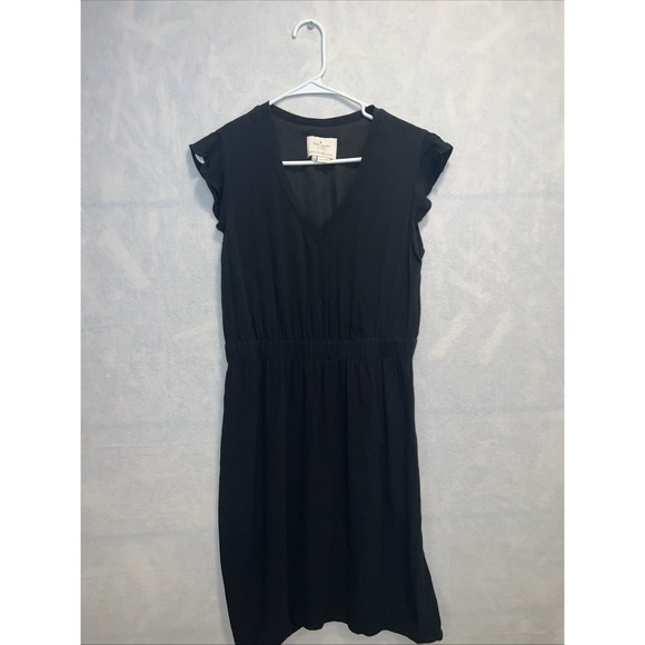 Kate Spade Black‎ Flutter Sleeve Crepe Dress Size 8